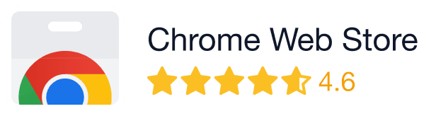 Five star rating on Chrome Store