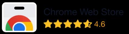 Five star rating on Chrome Store